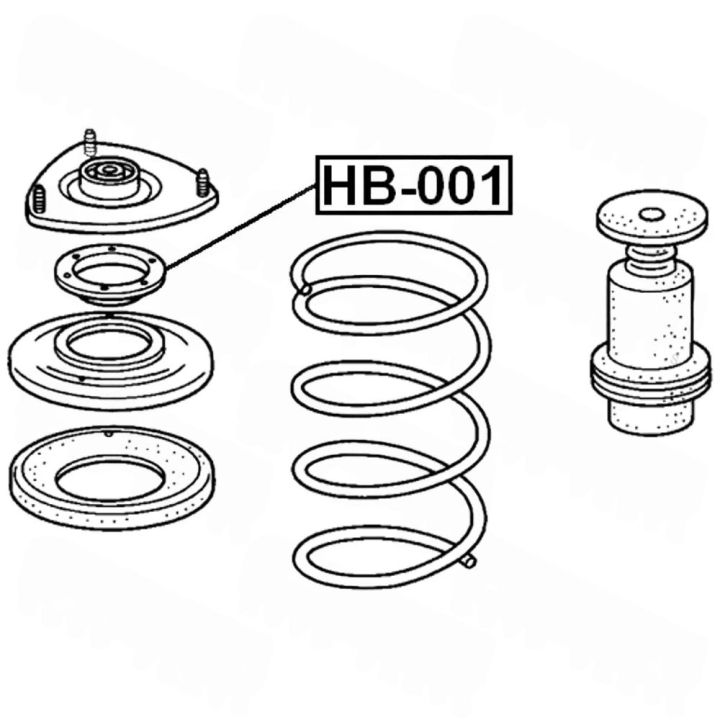 Подшипник опоры 51726-SJF-004*FEBEST HB-001