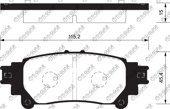 Тормозные колодки TG-1846/PN1846* Ti·GUAR Тормозные колодки TG-1846/PN1846* Ti·GUAR